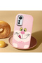 Mi 12 Lite Compatible Case Camera Protective Pink Silicone Couple Phone Case Cute Patterned - 2