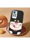 Redmi 10 Compatible Case Camera Protector Black Silicone Couple Phone Case Cute Patterned - 2