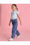 Girls Blue Wide Leg Jeans - 5