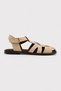 Women's Cage Model Suede Sandals with Buckle, Comfortable Daily Summer Shoes - 3
