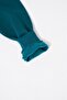 Men's Middle Finger Printed Hooded Oversize Sweatshirt Petrol Green - 5