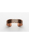 Copper Anatolian Motif Adjustable Clamp Bracelet - 5
