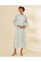Women Blue Casual Midi Dress - 4
