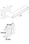 Stilo Inox Square Rosette Door Handle Luxury Room Door Handle - 4