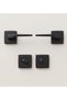 Stilo Black Square Badge Door Handle Luxury Wc Door Handle - 3