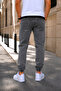 Men's Comfortable Jeans with Elastic Cuffs - 6