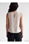 Lcw Vision Beige Crew Neck Linen Blend Blouse - 3