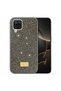 Samsung Galaxy M12 Case Silicone Edged Stone Shiny Lux Diamond Cover