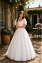 Girl's White Pearl Crown Gift Princess Evening Dress (Wedding, Engagement, Marriage, Birthday, Party, Graduation) - 5
