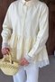 Leya Lace Detail Shirt Tunic Yellow - 4