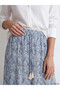 Original Elastic Waist Floral Skirt - 3