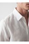 Southblue White Premium Collar 100% Linen Men's Shirt - 3