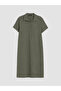 Two Mt Shop Quality Shirt Collar Plus Size 100% Cotton Dress - 7