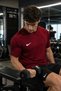 Dri-Fit Men's Training T-Shirt Burgundy - Lightweight, Breathable, Sweat-Wicking Casual Sports T-Shirt - 4