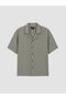 Southblue Khaki Loose Fit 100% Linen Men's Shirt - 5