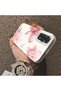Redmi Note 11 Compatible Silicone Edge Hard Back Case Couple Phone Case with Floral Pattern - 4