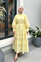 Voile Pile Dress 255037 - Yellow - 3