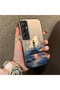 Realme C65 Compatible Silicone Edge Hard Back Case Couple Phone Case with Tower Pattern - 3