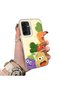 Samsung Galaxy A26 Compatible Silicone Edge Hard Back Case Couple Phone Case with Cartoon Pattern