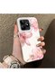 Realme C53 Compatible Silicone Edge Hard Back Case Couple Phone Case with Floral Pattern - 3