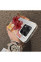 Poco X7 Compatible Silicone Edge Hard Back Case Couple Phone Case with Floral Pattern - 4