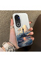 Vivo V50 Compatible Silicone Edge Hard Back Case Couple Phone Case Tower Patterned - 3
