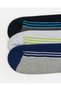 Men Assorted Stripe Ankle Length Socks 3 Piece Set - 2