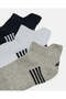Senior Boys Assorted Ankle Length Sports Socks 3 Pairs Set - 3