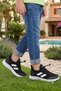 Unisex Boys' Laceless Easy-To-Wear Flexible Soft Sole Mesh Sneaker Sports Shoes - 2