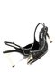 Women's High Heeled Special Stone Pointed Toe Buckle Open Back Evening Dress Shoes 14225 - 4