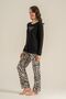 Women's Inspire Others Everyday Black Long Sleeve Pajama Set Pc9280-S-V1 - 8