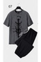 Summer Collection New Arrival T-Shirt & Shorts Set Printed Pattern Lightweight & Cool Fabric for All-Day Comfort