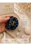 Premium Series Pearlescent/Holographic Imported Acrylic Evil Eye Bead Detailed Round Shape Latch Buckle - 2