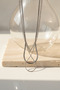 Steel Multi Chain Necklace Set - Layered Stylish Design - Rust-Proof and Non-Tarnishing - 5