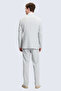 Green Slim Fit Mono Collar Casual Suit - 5