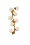 Ivy White Glass and Gold Body Modern Wall Sconce - 3
