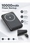 Wireless Magnetic Power Bank | 10000mAh Portable Charger | PD 22.5W Fast Charging | USB Rechargeable Battery Pack | For Phones | Black - 4