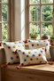Set of 3 Buldan Handmade Cotton Punch Embroidered Throw Pillow Covers - Colorful Polka Dot Patterned Bohemian Pillow - 2