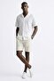 Men's Striped Short Sleeve Regular Fit Shirt - White - 2