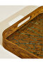 Brown Textured Rectangular Serving Tray Large - 3
