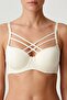 Ecru Minimalist Cross-Strapped Non-Padded Bra - Stylish Design Everyday Bra - 2