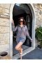 Women's Gray Glitter Oversize Shirt 31020