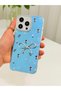 iPhone 15 Pro Max Case with Marbling Effect, 3D Bow and Floral Pattern, Raised Camera Cover - 4