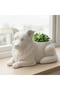 Decorative Solid Flower Pot Border Collie Dog Design - 2