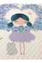 Heart and Girl Patterned Baby and Child Printed Single Pique Set 160 X 220 cm White - 2