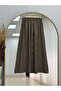 Aksev Shirt, Zippered Skirt, Full Buttoned Suit-Mf605 Khaki - 6
