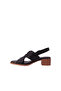 Women's Heeled Sandals Genuine Leather - 4