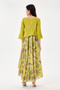 Pistachio Green Italian Floral Patterned Varev Cut Knitwear and Lined Suspender Dress 2-Piece Suit Size 38 - 42 - 3