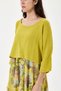 Pistachio Green Italian Floral Patterned Varev Cut Knitwear and Lined Suspender Dress 2-Piece Suit Size 38 - 42 - 6