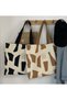 Women's Shoulder Tote Bag Canvas Handbag For Women Large Capacity Bucket Bag Fashionable Travel Messenger Shoulder Bag - 7